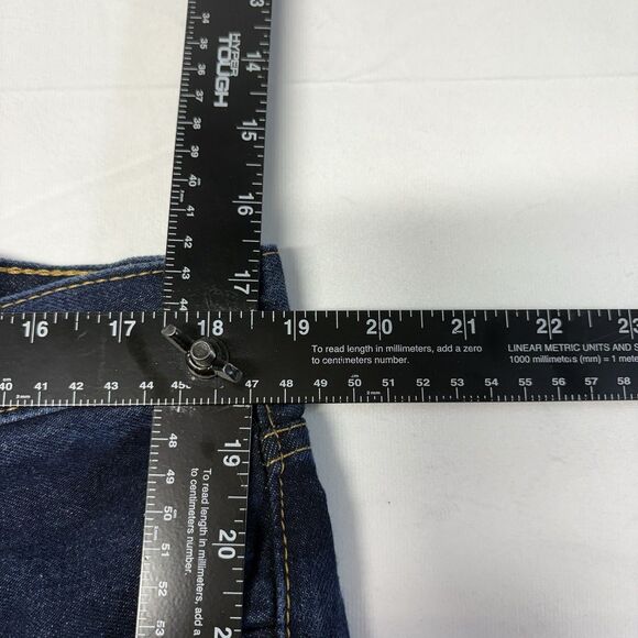 Levi’s 505 Blue Dark Wash Straight Leg Relaxed Fit Jeans Men’s W38 L29 - Picture 5 of 6